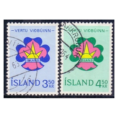 Island. 1964. Spejderfrimærker. AFA nr. 379-80 **  postfrisk st. stemplet FDC