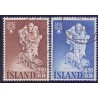 Island. 1960. Verdensflygtningeåret. AFA nr. 341-42 ** postfrisk st. stemplet FDC