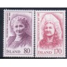 Island. 1979. Berømte islændinge. AFA nr. 542-43 ** postfrisk st. stemplet FDC
