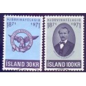Island. 1971. Patriotisk selskab. AFA nr. 456-57 **  postfrisk st. stemplet FDC