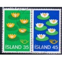 Island. 1977, Fællesnordisk udgave. AFA nr. 521-22 **    postfrisk st. stemplet FDC