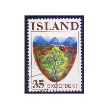 Island. 1975. Skovbrug. AFA nr. 513 **  postfrisk st. stemplet FDC
