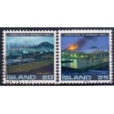 Island. 1975. Vulkanudbruddet på Heimaey. AFA nr. 501-02 **  postfrisk st. stemplet FDC