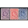 1945. Chr. X 75-års fødselsdag. AFA nr. 290-92 postfrisk    Stemplet FDC