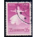 1959. Den danske ballet. AFA nr. 377 postfrisk      Stemplet FDC