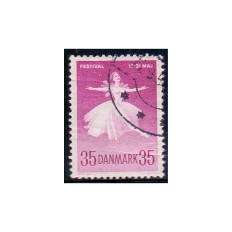 1959. Den danske ballet. AFA nr. 377 postfrisk      Stemplet FDC