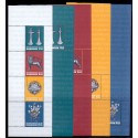 2007. Nationalmuseet 200 år, AFA nr. 1501a-04a, i  postfrisk miniark Stemplet FDC