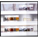 2008. Kunstmuseet Louisiana, AFA nr. 1543-45, i postfrisk miniark  Stemplet FDC