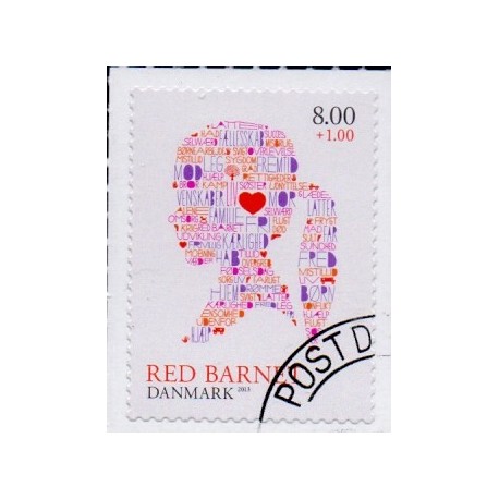 2013. Red Barnet. AFA nr. 1747  postfrisk   Stemplet FDC