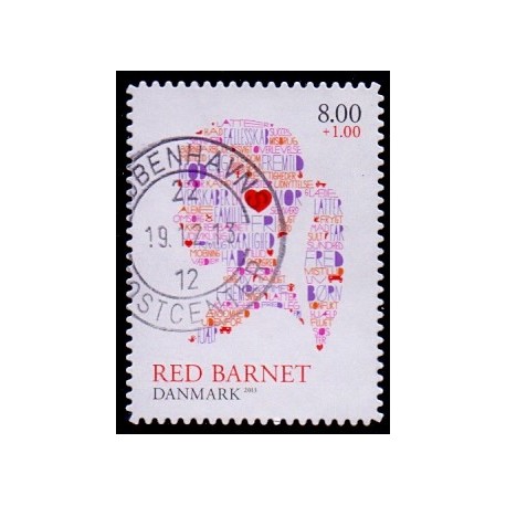 2013. Red Barnet. AFA nr. 1747a, fra hæfter postfrisk   Stemplet FDC