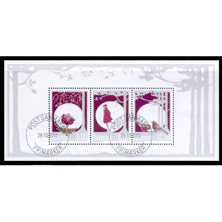 2013. Vinterstemning. AFA nr. 1759A, i  postfrisk miniark Stemplet FDC