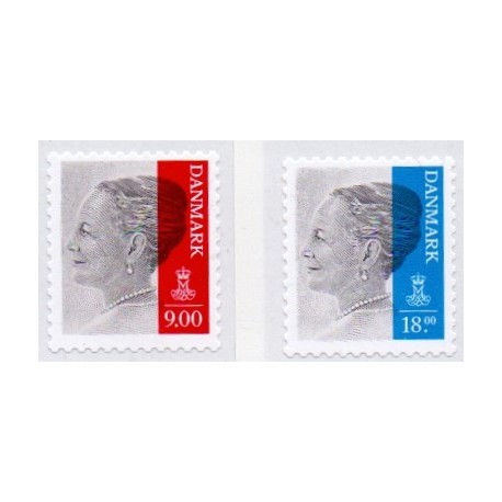 2014. Dr. Margrethe, Dagligmærker. AFA nr. 1762-63 postfrisk   Stemplet FDC