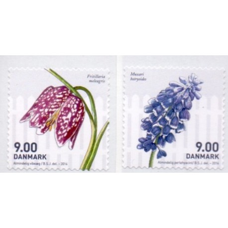 2014. Forårsblomster. AFA nr. 1766-67 postfrisk   Stemplet FDC