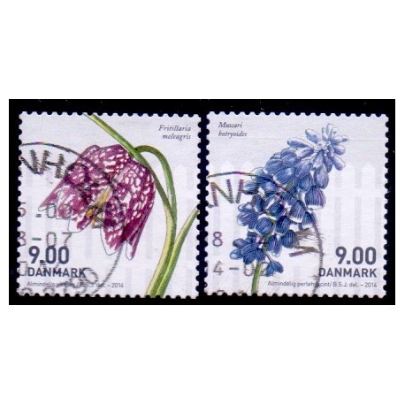2014. Forårsblomster. AFA nr. 1766-67 postfrisk   Stemplet FDC