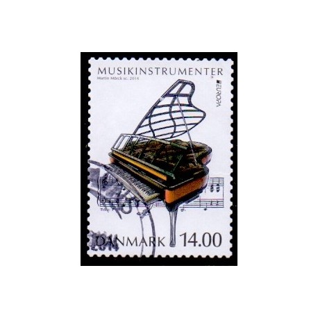 2014. Musikinstrumenter. PH-Flyglet. AFA nr. 1769 postfrisk   Stemplet FDC