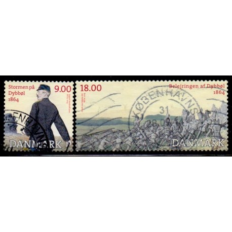 2014. Dybbøl 1864. AFA nr. 1770-71 postfrisk   Stemplet FDC
