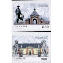 2014. Danske  herregårde. AFA nr. 1783-84, postfrisk    Stemplet FDC