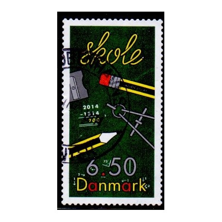 2014. Skolen 200 år. AFA nr. 1785, postfrisk  Stemplet FDC
