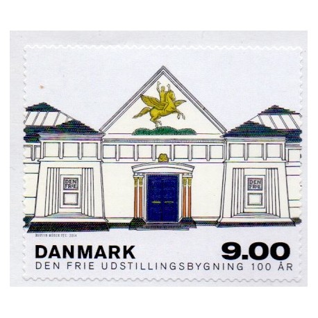 2014. Den frie Udstillningsbygning. AFA nr. 1787, postfrisk   Stemplet FDC