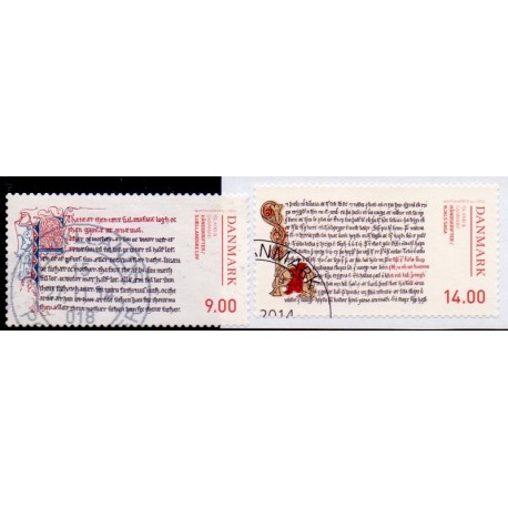 2014. Håndskrifter. AFA nr. 1791-92, postfrisk    Stemplet FDC