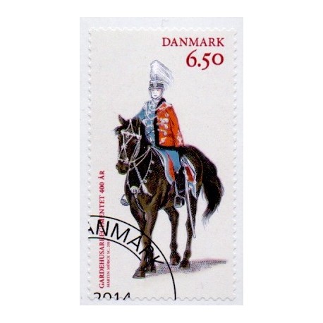 2014. Garderhusarregimentet 400 år. AFA nr. 1794, postfrisk    Stemplet FDC
