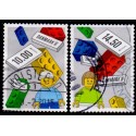 2015. LEGO-Klodser. AFA nr. 1805-06, postfrisk Stemplet FDC
