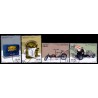2015. Danske opfindelser. AFA nr. 1819-22, postfrisk Stemplet FDC