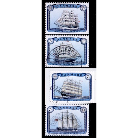 2015. Seljskibe. AFA nr. 1827-30, postfrisk Stemplet FDC