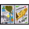 2016. Nordisk madkultur. AFA nr. 1841-42, postfrisk Stemplet FDC