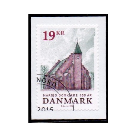2016. Maribo Domkirke 600 år. AFA nr. 1844, postfrisk Stemplet FDC