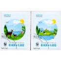 2016. WWF Verdensnaturfonden. AFA nr. 1845-46, postfrisk Stemplet FDC