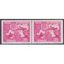 Sverige. 1963. FAO Frihed for sult, i vandret par. AFA nr. 510Cv/Cn **  postfrisk stemplet FDC st,