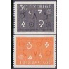 Sverige. 1963. Ingeniørkunst og industri. AFA nr. 512-13 **  postfrisk stemplet FDC st,