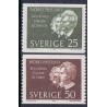 Sverige. 1963. Nobelpristager 1903. AFA nr. 519-20 **  postfrisk stemplet FDC st,