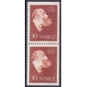 Sverige. 1960. Gustaf Fröding, i lodret par. AFA 467Co/Cn ** postfrisk stemplet FDC st,