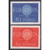 Sverige. 1960. Europamærker / CEPT. AFA 469-70 ** postfrisk stemplet FDC st,