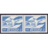 Sverige. 1961. SAS, enkeltmærke og vandret parstykke. AFA 473-473Cv/Ch. ** postfrisk stemplet FDC st,