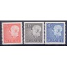 Sverige. 1961. Kong Gustav komplet sæt enkeltmærker. AFA 474-76 ** postfrisk stemplet FDC st,