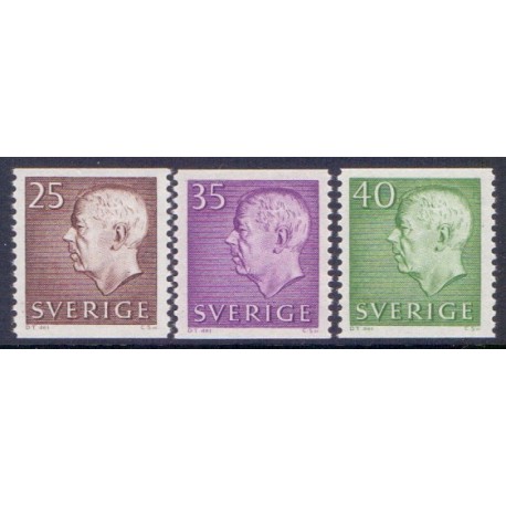 Sverige. 1961. Suppleringsværdier. AFA nr. 485-87 **  postfrisk stemplet FDC st,
