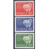 Sverige. 1961. Nobelpristager 1901. AFA nr. 488-90 **  postfrisk stemplet FDC st,