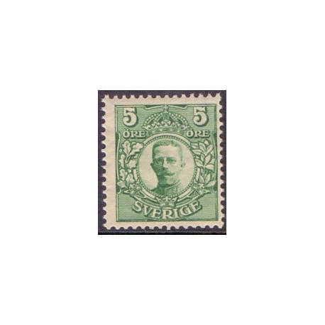 Sverige. 1911-19. Kong Gustav V. 5 Øre. AFA nr. 67 **  postfrisk stemplet FDC st,