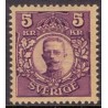 Sverige. 1910-14. Kong Gustav V. 5 kr. AFA nr. 63 **  postfrisk stemplet FDC st,