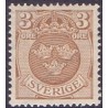 Sverige. 1919. Lille rigsvåben, 3 Øre. AFA nr. 124 **  postfrisk stemplet FDC st,