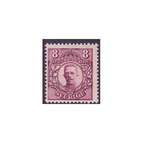Sverige. 1911-19. Kong Gustav V. 8 Øre. AFA nr. 68 **  postfrisk stemplet FDC st,
