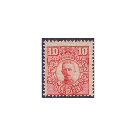Sverige. 1911-19. Kong Gustav V. 10 Øre. AFA nr. 69 **  postfrisk stemplet FDC st,