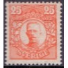 Sverige. 1911-19. Kong Gustav V.  25 Øre. AFA nr. 72 ** postfrisk stemplet FDC st,
