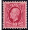 Sverige. 1891. Kong Oscar, 10 Øre, AFA nr. 42 **  postfrisk stemplet FDC st,