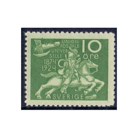 Sverige. 1924. Verdenspostforeningen, 10 Øre, AFA nr. 175 **  postfrisk stemplet FDC st,