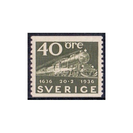 Sverige. 1936, Postvæsnets 300 år, 40 Øre. AFA 238 **  postfrisk stemplet FDC st,