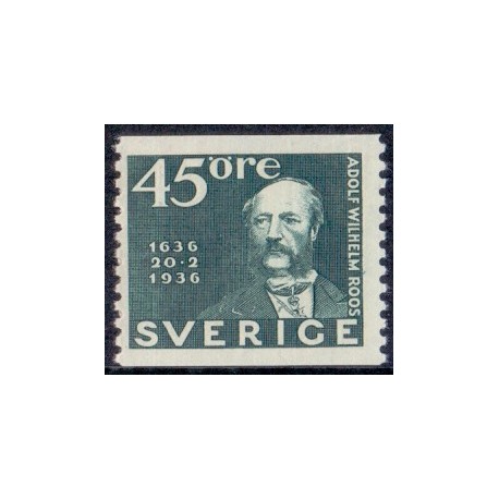 Sverige. 1936, Postvæsnets 300 år, 45 Øre. AFA 239 **  postfrisk stemplet FDC st,